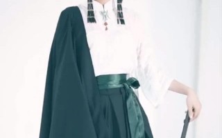 汉服墨绿配色穿搭女生，汉服墨绿配色穿搭女生图片
